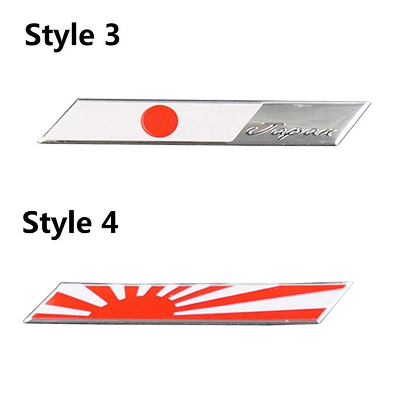 Metal Flag Car Sticker Decal Decoration Bumper Body (Number 4)