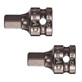 VEGA Hex 5mm Socket Bit. Professional Grade 1/4" Square Drive Allen Hex 5mm Bit Socket. 120H050SB-2
