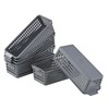 Dehouse Set of 6 Silm Plastic Storage Baskets, Slim Plastic