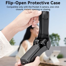 Debmale Osmo Pocket 4 Custodia Protettiva - Custodia Protettiva Rigida Obiettivo Schermo del Gimbal per DJI Osmo Pocket 4 Accessori Della Fotocamera con 3 Alloggiamenti Magnetici per Filtri CPL/ND