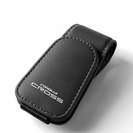 Corolla Cloth Dedicated Eyeglass Holder for Cars, Corolla Cross Logo, Sunglass Holder, Corolla Cloth, GX, G, Z Grade, Etc., Cars, Ticket Card Holder, Leather, Sunglasses, Clip, Car Storage, Eyeglass Holder, Easy to Install, 1 Piece (Black, Corolla Cloth Compatible)