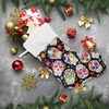 Blueangle Sugar Skull Flower Christmas Stockings 17.7 Inch Gift Holders