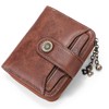 SENDEFN Purses for Women Genuine Leather Small Bifold Compact Womens