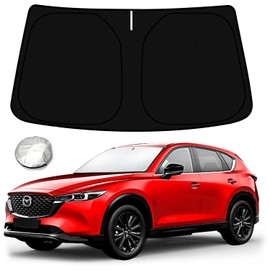 Bestview Windshield Sun Shade for 2017-2023 Mazda CX5 Accessories, Foldable Front Window Sunshade Sun Visor Protector Block UV Rays Heat, Upgraded 5 Layers 240T Material