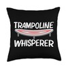 Cool Trampoline For Men Women Recreational Outdoor Activity Throw Pillow