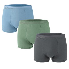 Reljoyinn Mens Disposable Underwear for Fitness Hotel Spa Hospital Stays, 100% Cotton Boxer Briefs Multicolor(6Pack)（Small 28-34 inch Waist）