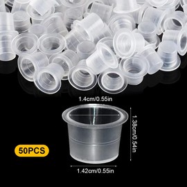 VAEIORP 50 x Disposable Ink Cups Plastic Pigment Cups