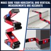 DIKTALK 28 Inch Folding Level, Multi-Angle Precision Leveler with Magnetic