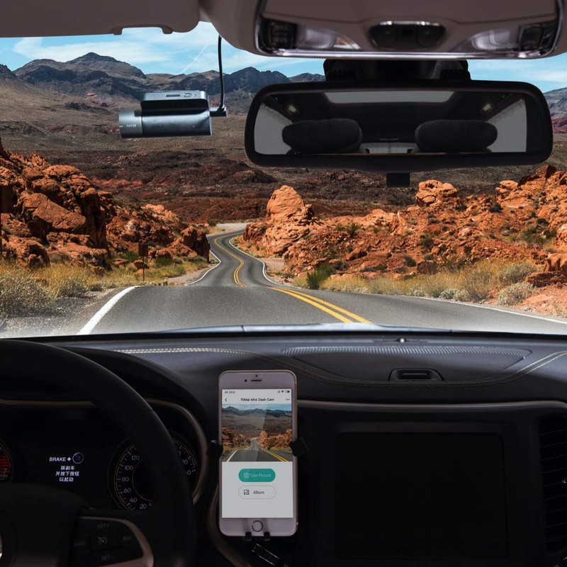 70mai Dash Cam Mini 1600p 130° F1.8 WiFi Parking Mode