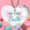 My First Easter Wooden Heart Plaque | Rabbit Ears &