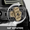 Qavctw ARC Rail Adapter Mount Kit 360 Deg Rotation Helmet