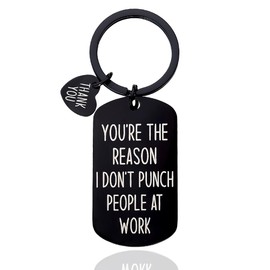 Thank You Appreciation Gifts for Coworkers Colleagues Farewell Going Away Gifts for Coworkers Women Men Birthday Christmas Gifts for Work Bestie Keychain Gifts for Work Friend Work Wife