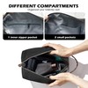 ArtCentury Toiletry Bag for Men, Mens PU Leather Toiletries Travel