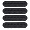 4PCS Hat Extender, Black Hat Adjuster Buckle with 7 Holes,