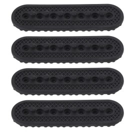 4PCS Hat Extender, Black Hat Adjuster Buckle with 7 Holes, Hat Size Extension Accessories, Holes Adjustable Half Size Extender, Hats Snap Buckle Replacement for Caps Repairing