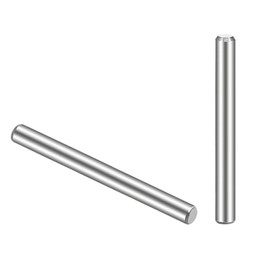 TOP-VIGOR 30Pcs 3mm x 35mm Dowel Pin Shelf Support Pegs, 304 Stainless Steel Cylindrical Shelf Support Pin Fasten Elements Silver Tone