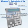 Bluetooth Number Pad, Portable 2.4G Wireless Numeric Keypad with Display