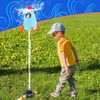 Outdoor Water Sprinkler Toys for Kids,Spinning Splash Rocket Summer Spray
