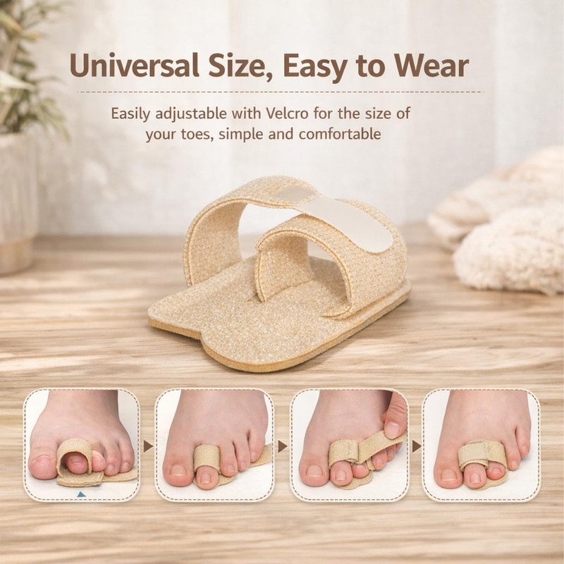4Pack Hammer Toe Straightener, Toe Straighteners for Bent Toes, Hammer