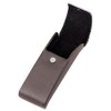 meigan 2578-02 Glasses Case, Semi-Hard Case, Vertical, Slim, Stylish, Faux