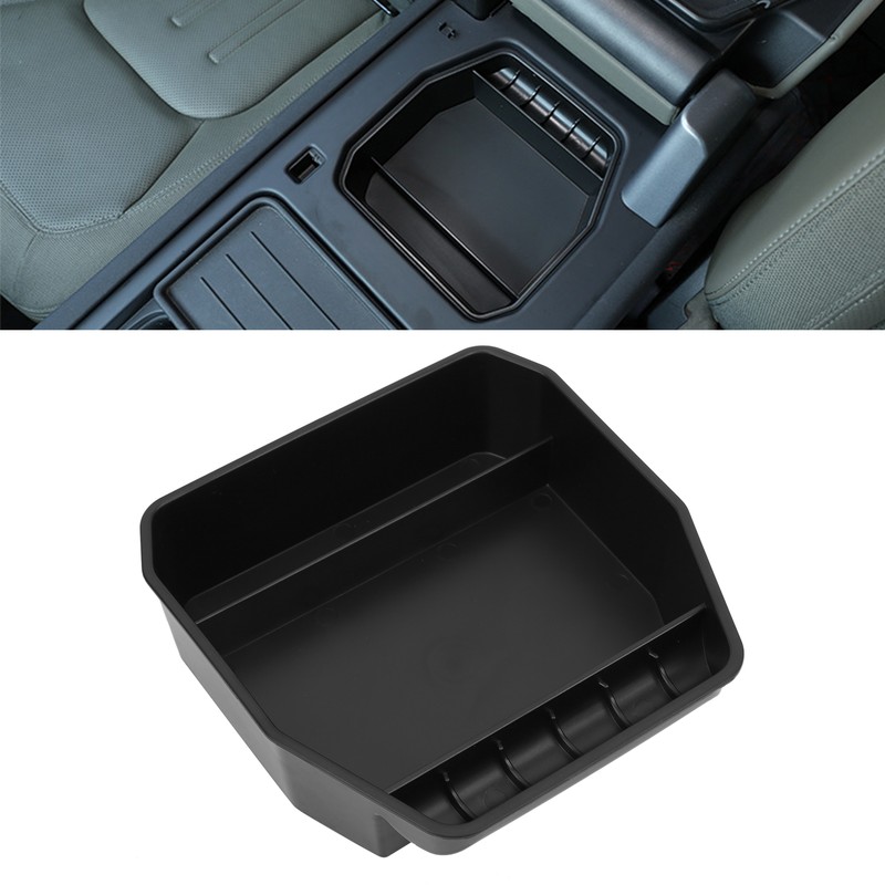 Armrest Storage Box Tray with Non Slip Liner Replacement for