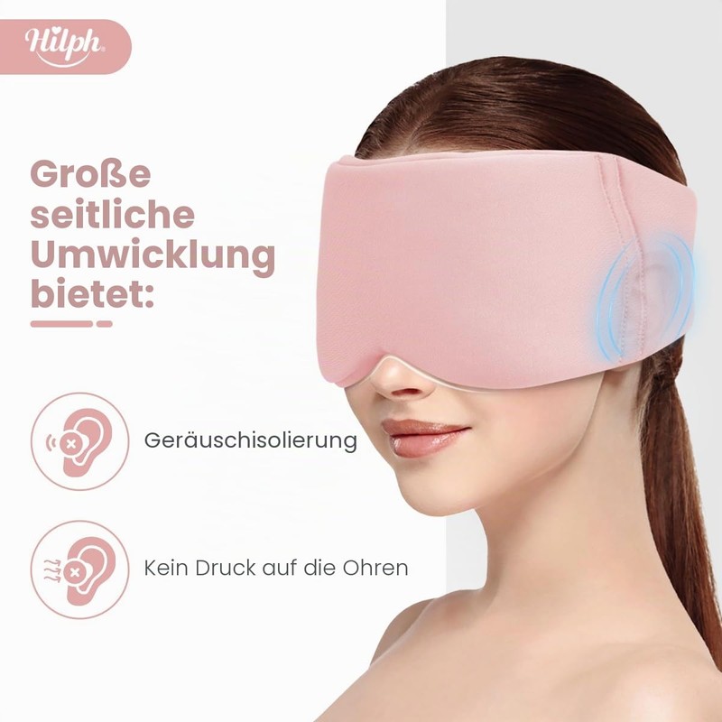 Hilph Eye Mask, Sleeping Mask, Blackout with Closure, Sleeping Mask