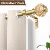 1 Inch Gold Curtain Rods for Windows 72 to 144