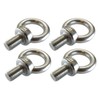 FregocS EBSM16L25-4p Eyebolts, M16 x L25, Stainless Steel, Convenient Set