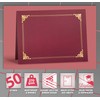 50 Pack Certificate Holders, Diploma Holders, Document Covers with Gold
