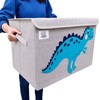 CLCROBD Foldable Large Kids Toy Chest with Flip-Top Lid, Collapsible