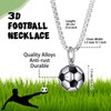 Pack of 2 Football Pendant Necklace Football Boys Necklace Boys