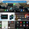 5 Inch Waterproof GPS Navigation Car Stereo Motorcycle Carplay Android
