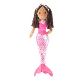 The Petting Zoo Mermaid Stuffed Animal Plushie, Gifts for Kids, Sealife Animals, Ethnic Mermaid Doll Plush Toy, 32 inches