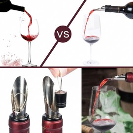 9-Piece Wine Opener Set with Rabbit Corkscrew, Foil Cutter, Pourer, Vacuum Stopper & Gift Box