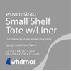 Whitmor Bolsa de Almacenamiento con agarradera, Tejida, Marrón, Small Shelf