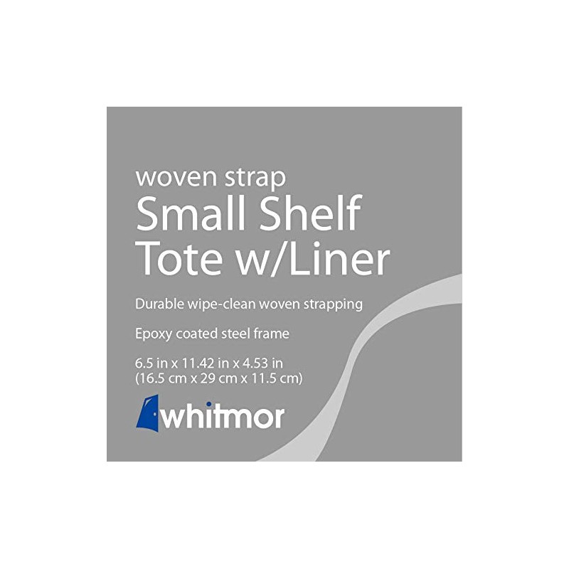 Whitmor Bolsa de Almacenamiento con agarradera, Tejida, Marrón, Small Shelf