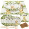96Pcs Lion Baby Shower Tableware Set Jungle Theme Party Supplies