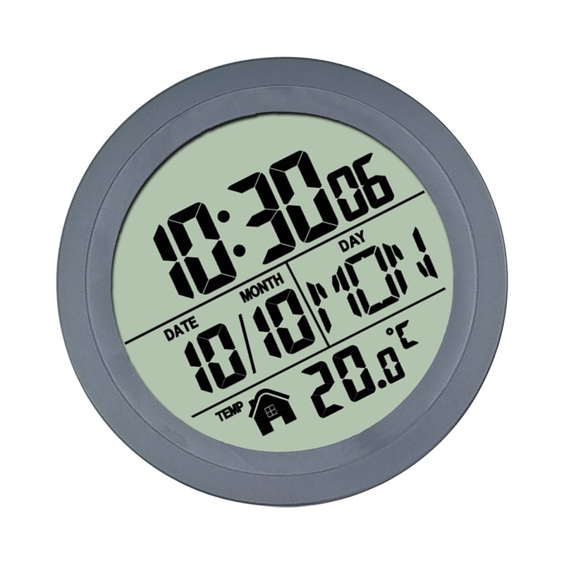 No Punching Suction Cup Clock Home Clock Waterproof Bathroom Washroom