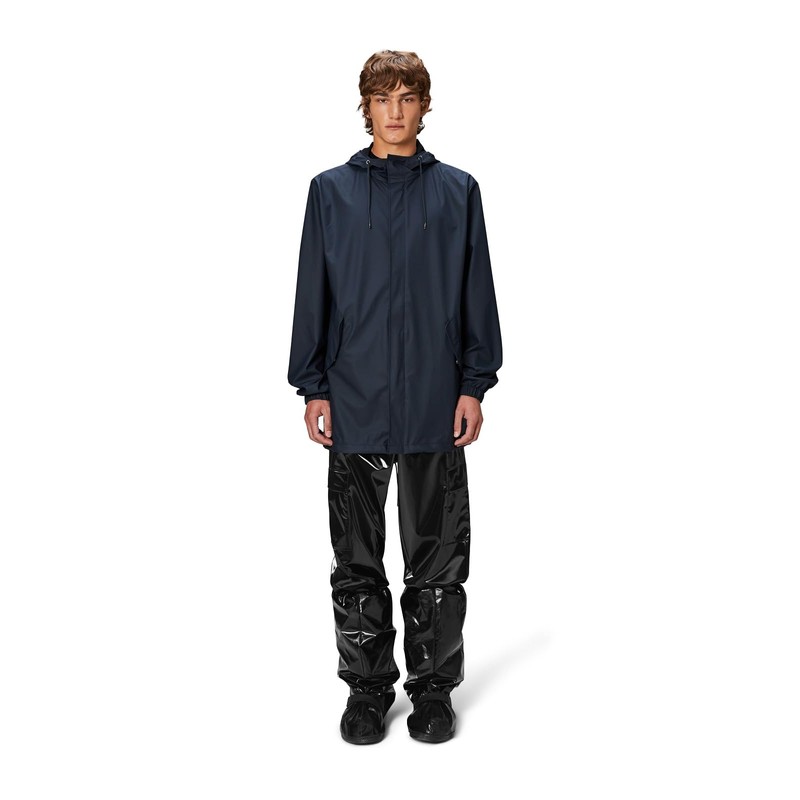 RAINS Fishtail Jacket, Navy (18010-47, US, Alpha, X-Large, Regular, Regular)