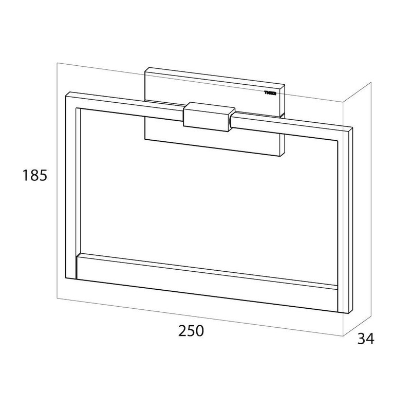 Tiger Safira Handtuchring / Handtuchhalter, chrom
