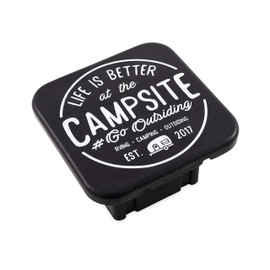 LIBATC, Hitch Receiver Cover, Emblem, Black/Silver