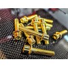 Satisfied Incorporated 10pcs Split rim Wheel bolt - Gold -