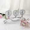 OwnMy 3 Arms Crystal Candle Holders Bowls Tealight Candelabra -