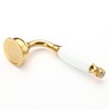 Wussh Bathroom Classic Traditional Brass Telephone Hand Shower Head Polished