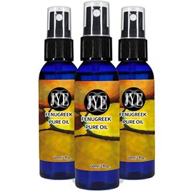 JYE Aceite de Fenogreco Natural Redondea tus curvas Presentacin 3 botellas de 60 ml cada una. Altamente hidratante, absorcin inmediata. Reafirmante,  