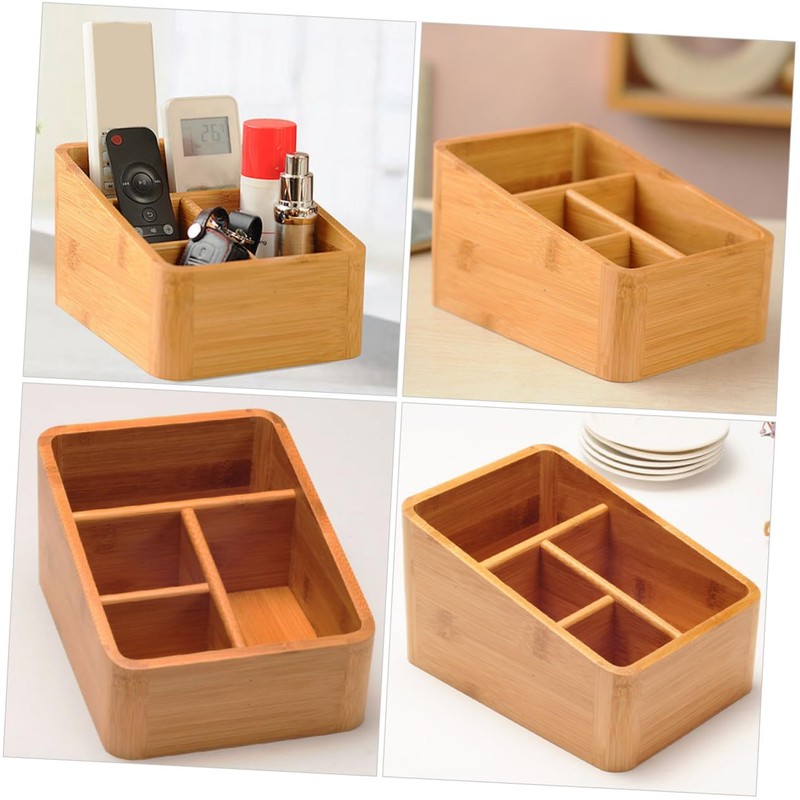 Gatuida 1Pc Desktop Storage Box Multi Compartment Makeup Organizer for