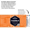 Vitamin B complex extra high dosed, 120 vegan tablets for