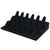 Bocar Black Velvet Finger Ring Display Showcase Organizer Holder Jewelry