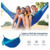 Bluelander Mayoreo 4 Hamacas Camping Portátil Azul + Kit De