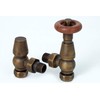Greened House Oxford Traditional Antique Brass Angled Thermostatic Radiator Valve